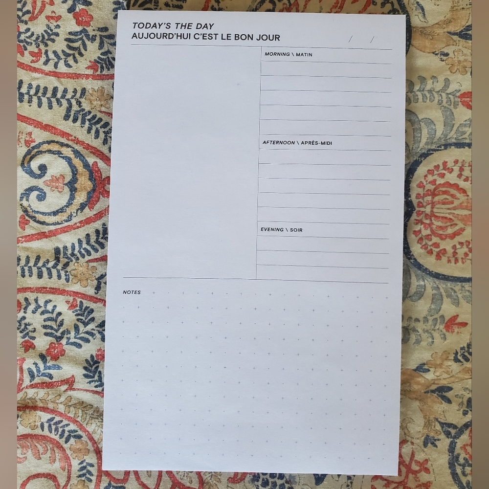 Daily Planner Notepad - Post It!